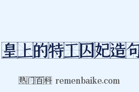 皇上的特工囚妃造句是什么意思的图片